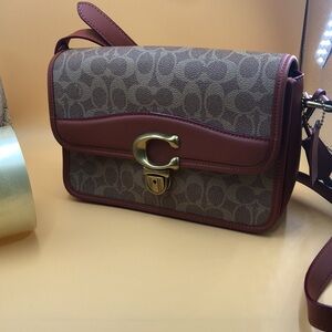 New Coach  Original C6639 Brown SIG Studio Shoulder Bag